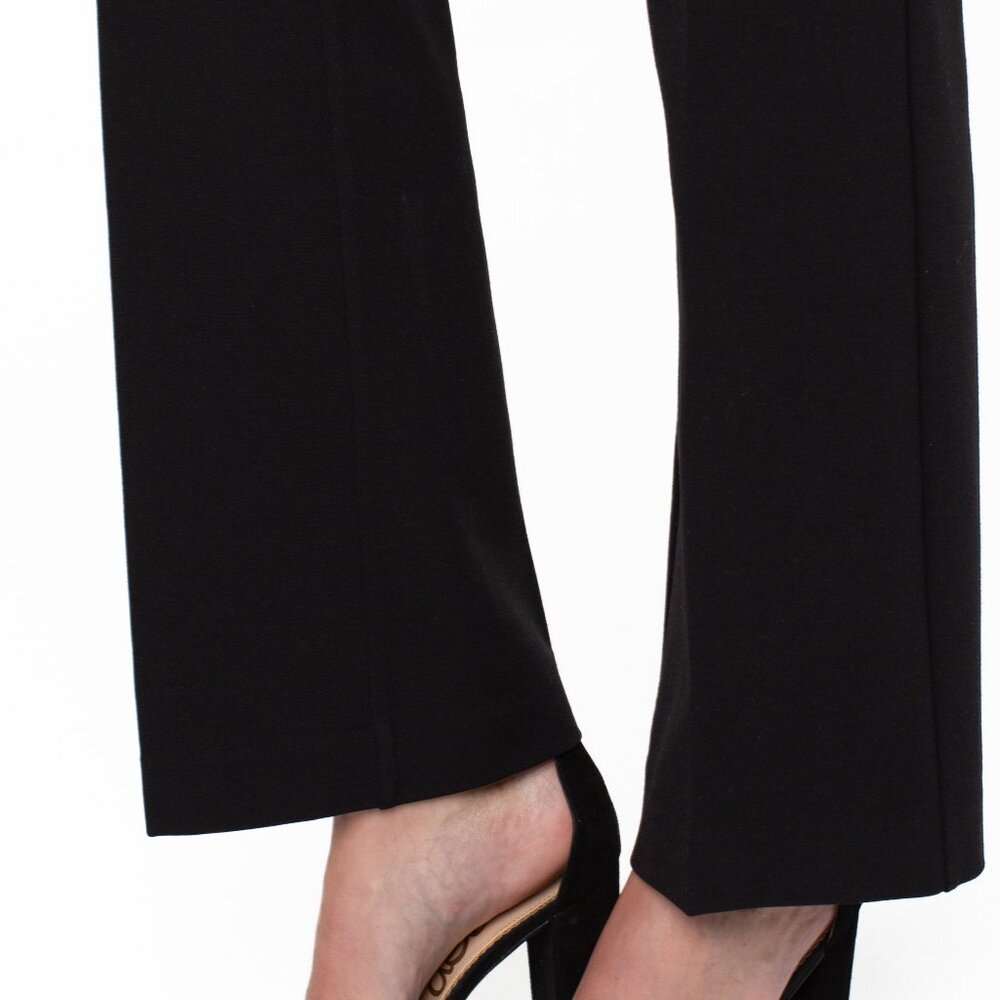NWT Liverpool Kelsey Flare Ponte Pants In Black - Picture 8 of 8